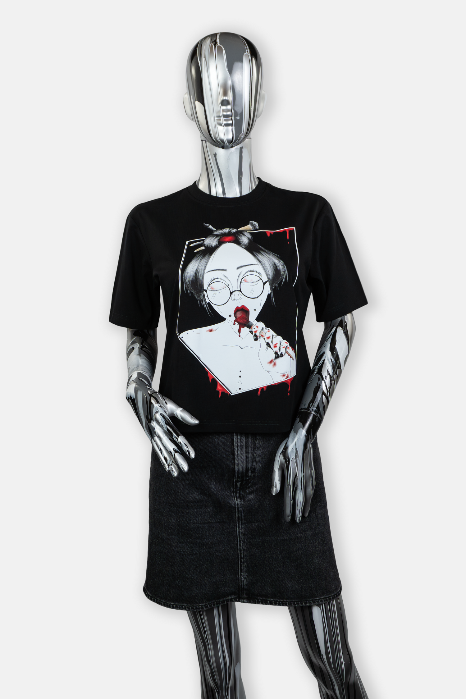 Women Printed Tees collection showcasing a variety of edgy designs for strong looks