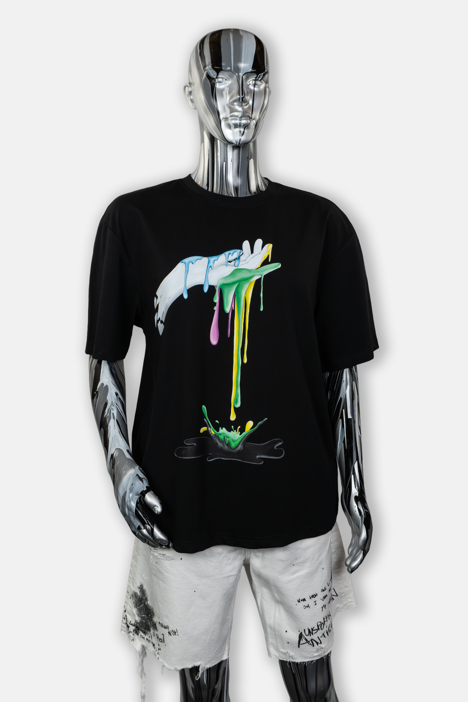 Men's printed tee collection is showcasing a variety of statement hand drawn designs